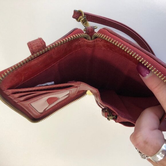 Elliott Lucca Red Leather Wallet - Picture 5 of 8